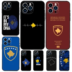 Kosovo Passport Flag Case For Apple iPhone 12 13 Mini 11 14 15 16 Pro Max Plus X XR XS Max Coque