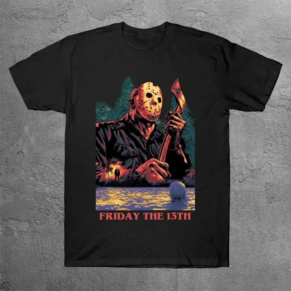 

Футболка Slasher Friday Jason Voorhees, мужские винтажные уличные футболки