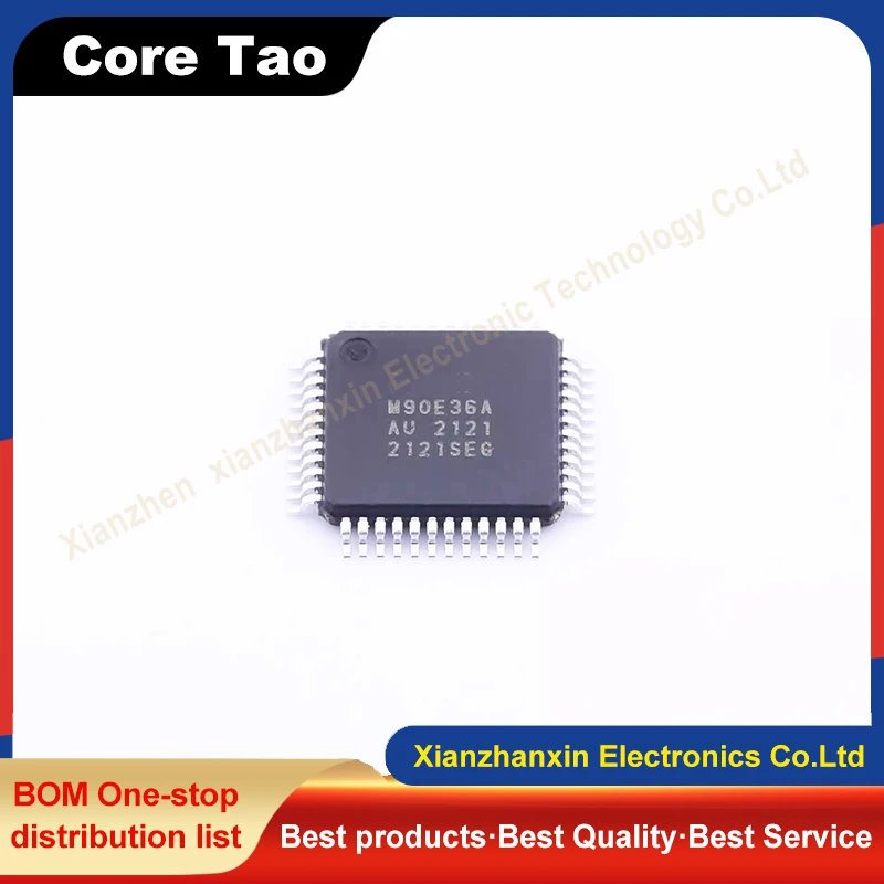 1PCS/LOT  ATM90E36A-AU M90E36A TQFP-48(7x7) Energy metering chips in stock