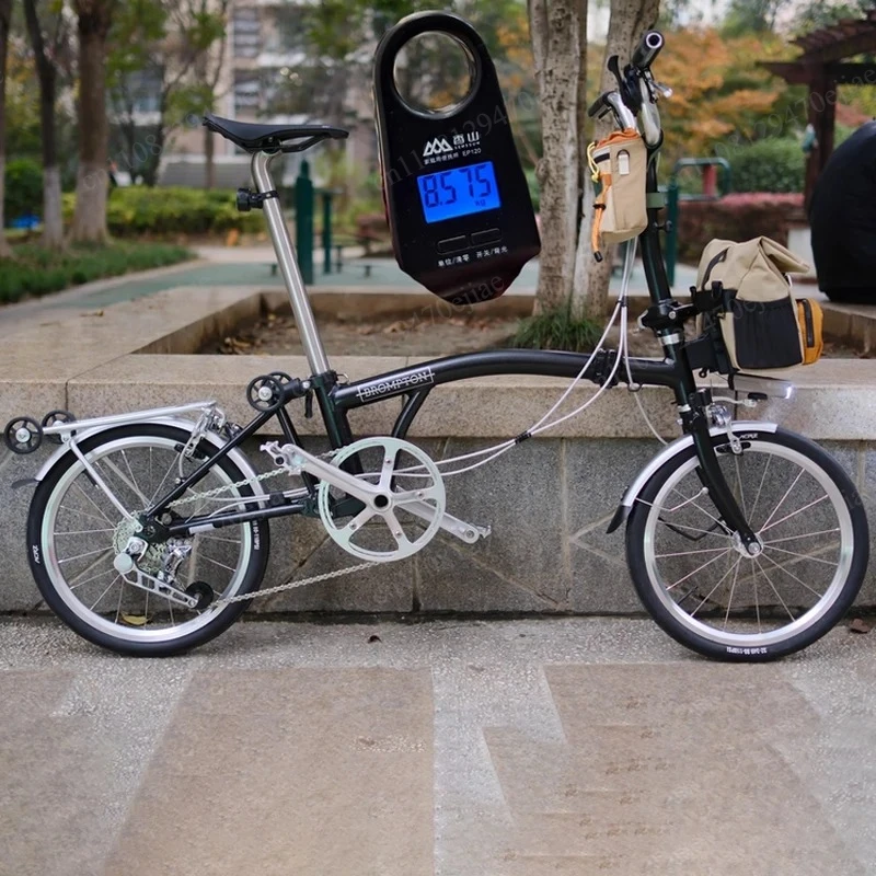 MINT BOB 7 16-Zoll-Klapprad, 11,3 kg leichtes 7-Gang-Mini-Fahrrad, tragbares dreifach faltbares Pendlerfahrrad für Erwachsene und Stadtfahrten