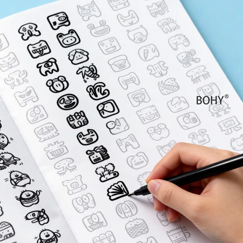 A Adult Decompression Coloring Drawing Album, Include Various Emoticons, Teddy Bears, Small Animals Other Theme Drafts, 40 Pages