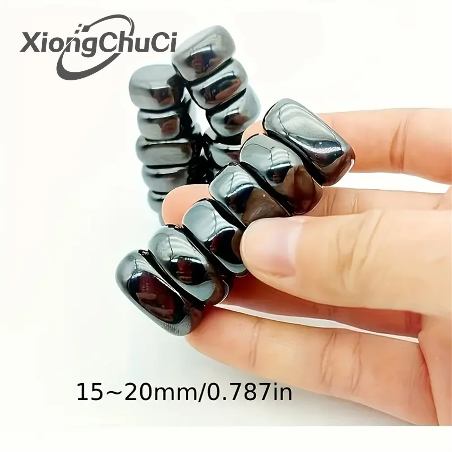 XiongChuCi Magnet kulkas multi-fungsional, Magnet kulkas hiburan penghilang stres blok magnetik hitam Lodestone dipoles