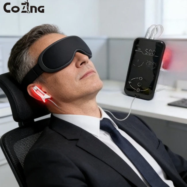 COZING Portable CES Ear Clip Sleep Aid, USB Rechargeable for Adults, Home Relaxation Device for Better Sleep Comfort