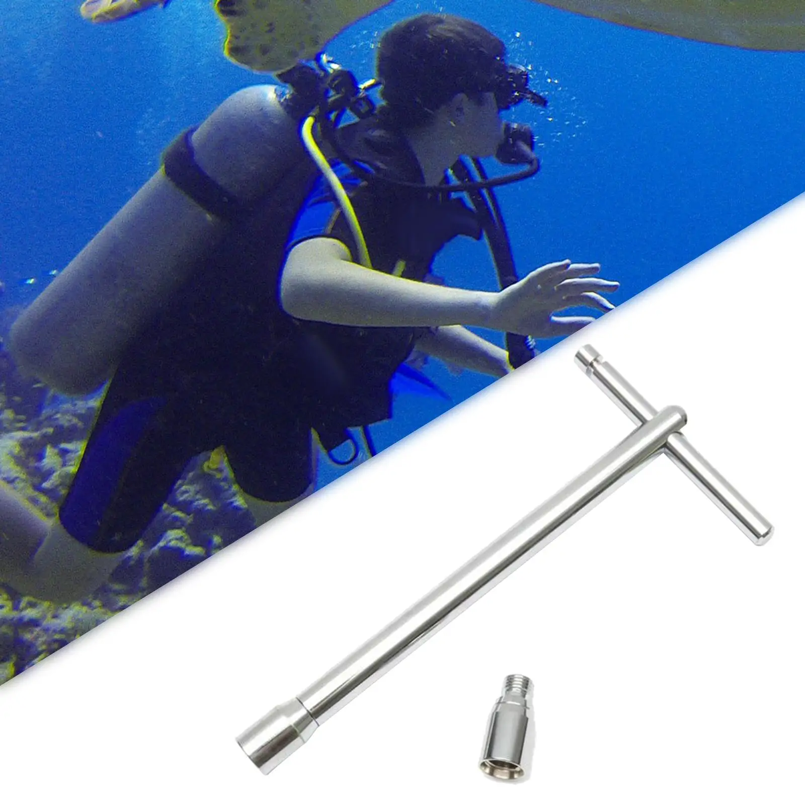 Stainless Tool High Pressure Lightweight Low Pressure Hand Install Tool for Scuba Diving Gear Accessories