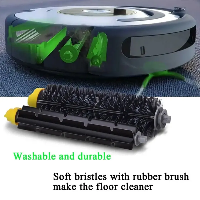 For IRobot Roomba 675 650 690 600 Series Vacuum Cleaner Bristle Side Brush HEPA Filter Replacement Kit Accessories Spare Parts