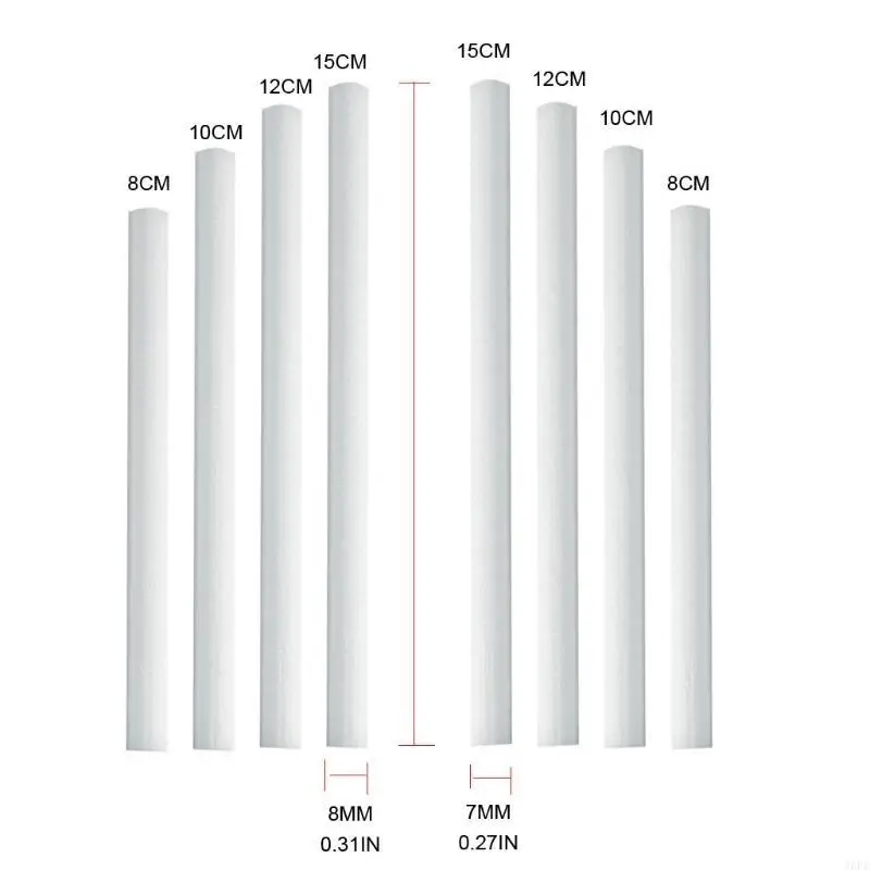 J6PE 50pcs Увлажнительные палочки хлопковые фильтры заполните палочки фильтры.