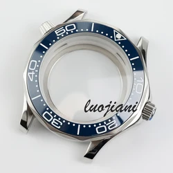 41mm NH35 Case Blue Ceramic bezel 316L Stainless Steel Waterproof fit NH35 NH36 Movement 31MM Dial Seamaste 300 Watch Case