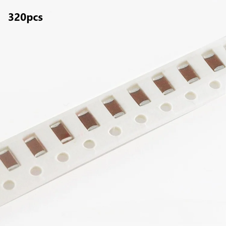 1206 SMD Capacitor Kit 320Pcs 16 Values x 20Pcs 10pF-22uF MLCC Assortment for DIY Electronics