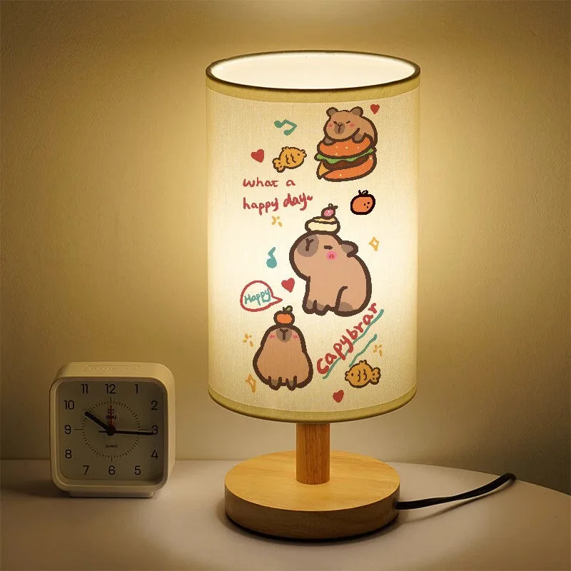 Capybara animation peripheral cartoon print student bedroom eye protection table lamp high-looking desktop decoration ornaments