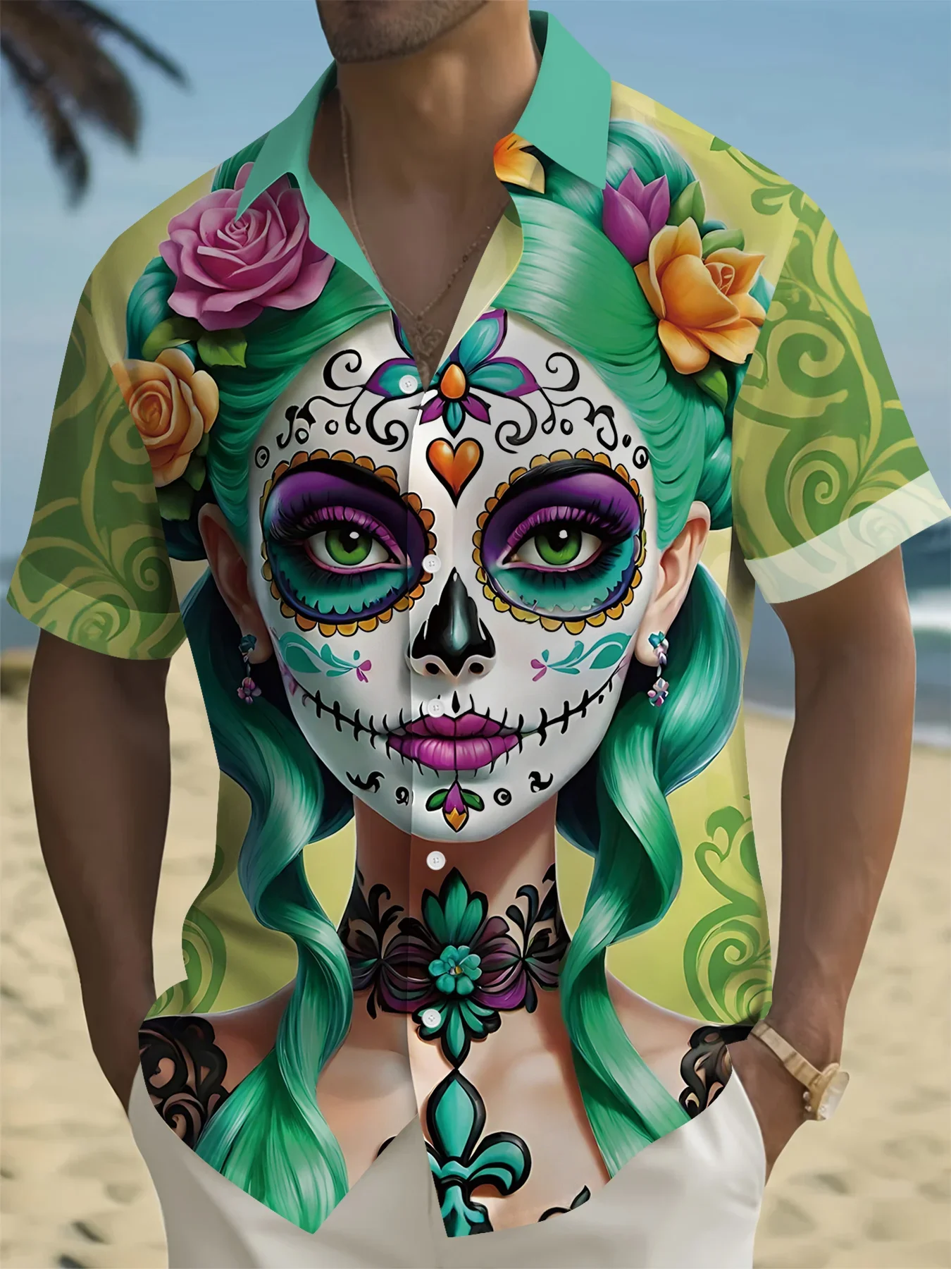 Summer Casual Man Women Short Sleeve Hawaiian Shirt Men 2026 Fashion Beach Party Print Vacation Wear Tops