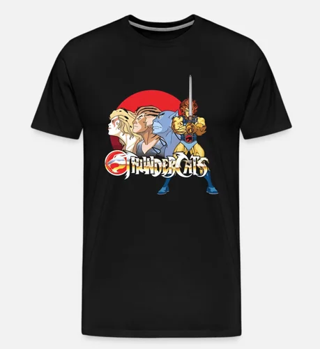 Mens T-Shirt Cotton Thundercats Retro Cartoon Kids Tv Show Series
