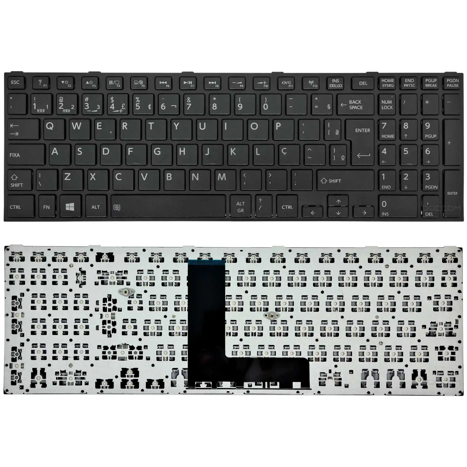 Toshiba Satellite C50-b-14d C50-b-14d C50-b-14z C50-b C50d-b C50dt-b Pro R50-b Layout BR with Frame Compatible Keyboard Notebook