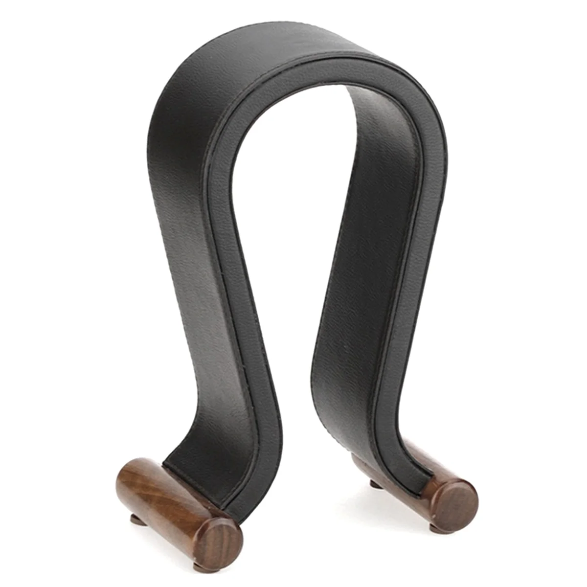 U자형 가죽 헤드폰 거치대, 탁상 지지대 헤드셋 디스플레이 스탠드, PC 게이밍 이어버드 선반 행어, 블랙