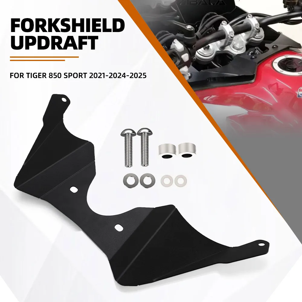 

Для Tiger 850 Sport 2021-2022-2023-2024-2025 мотоциклетный алюминиевый вилочный щиток, дефлектор восходящего потока ветра, аксессуары Tiger 850