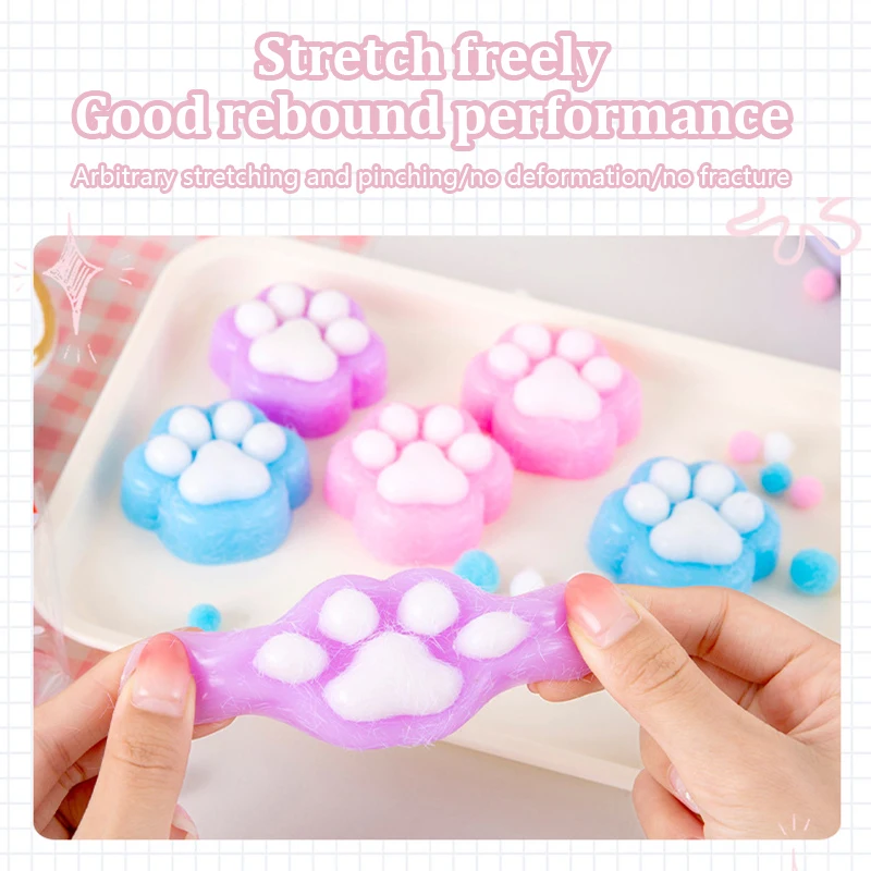 1Pc Leuke Kat Klauw Squeeze Speelgoed Fidget Speelgoed Squishy Pinch Kneden Speelgoed Stress Reliever Vent Speelgoed Kid Party Favor