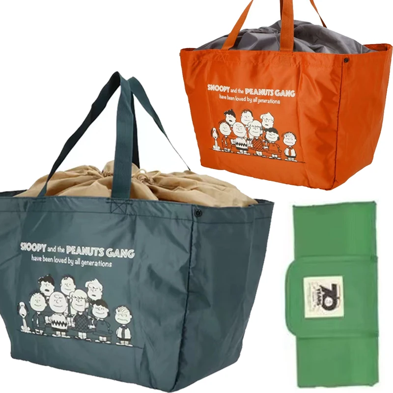 

Snoopy Multifunctional Folding Travel Bag Single Shoulder Hand Luggage Bag Large Capacity Luggage Storage Waterproof Tote Bags