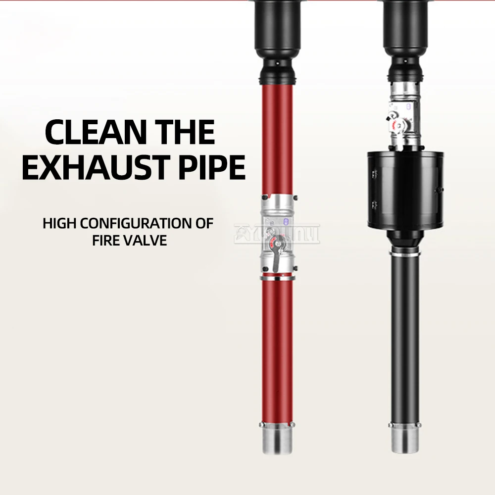 Kommerzieller Grill-Rauchabzug, Teleskoprohr, Auspuffausrüstung für Grillgeschäfte, Rauchhaube aus Edelstahl