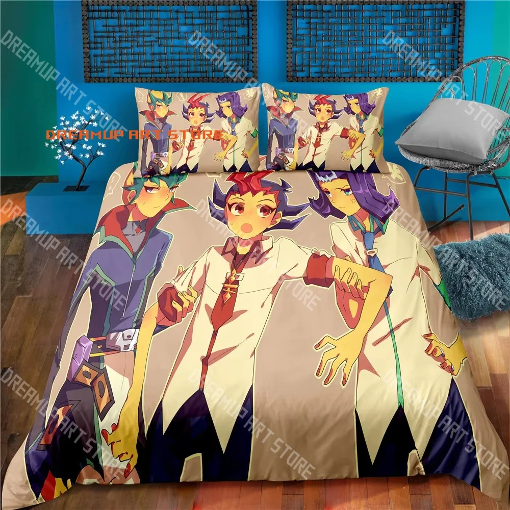 3D Print Yu-Gi-Oh! Duel Monsters ARC‑V Bedding Set Single Twin Full Queen King Size Bed Set Adult Kid Bedroom Duvetcover Set