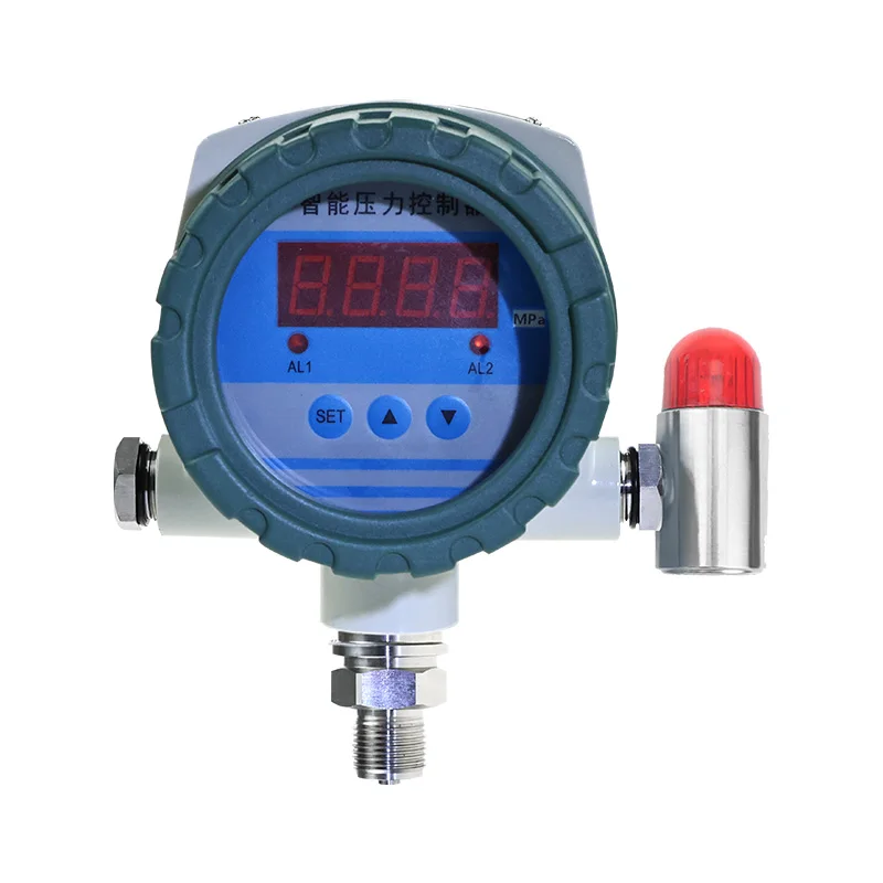 explosion proof intelligent pressure transmitter pressure switch led display 2 relay 4-20ma output alarm pressure controller