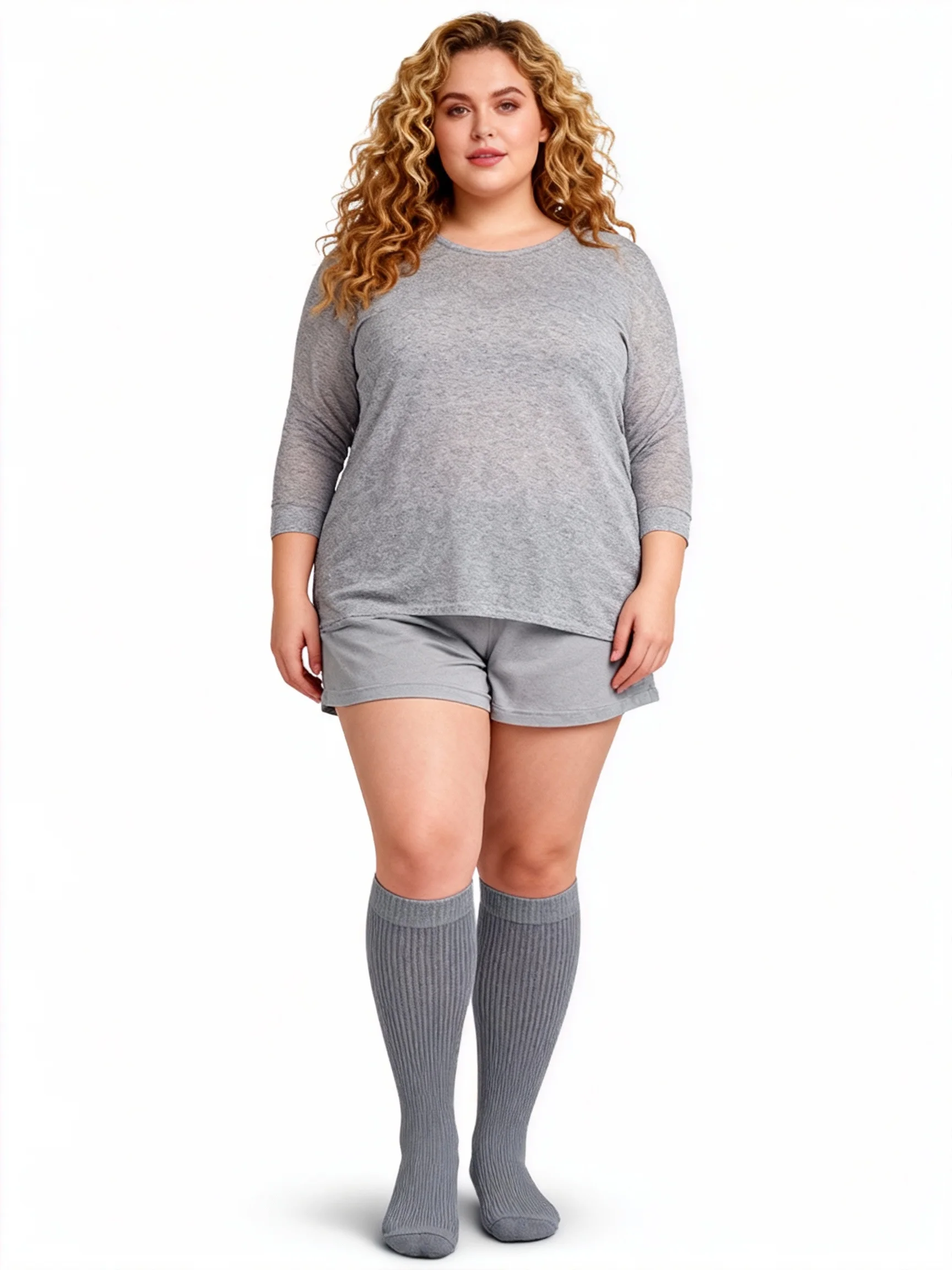 زوج واحد من الجوارب الضاغطة ذات الألوان الصلبة - جوارب رياضية للجري وركوب الدراجات قابلة للتنفس وناعمة للجنسين