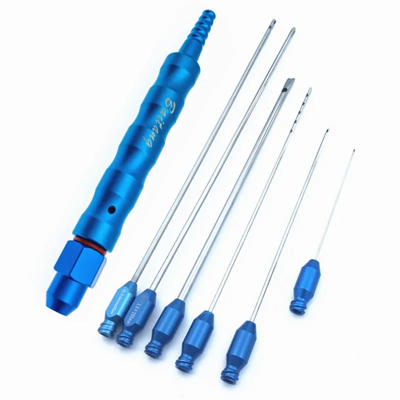 Cannulas 7pcs Set Luer Lock Cannula Full Set Nee/dle with Titanium Handle