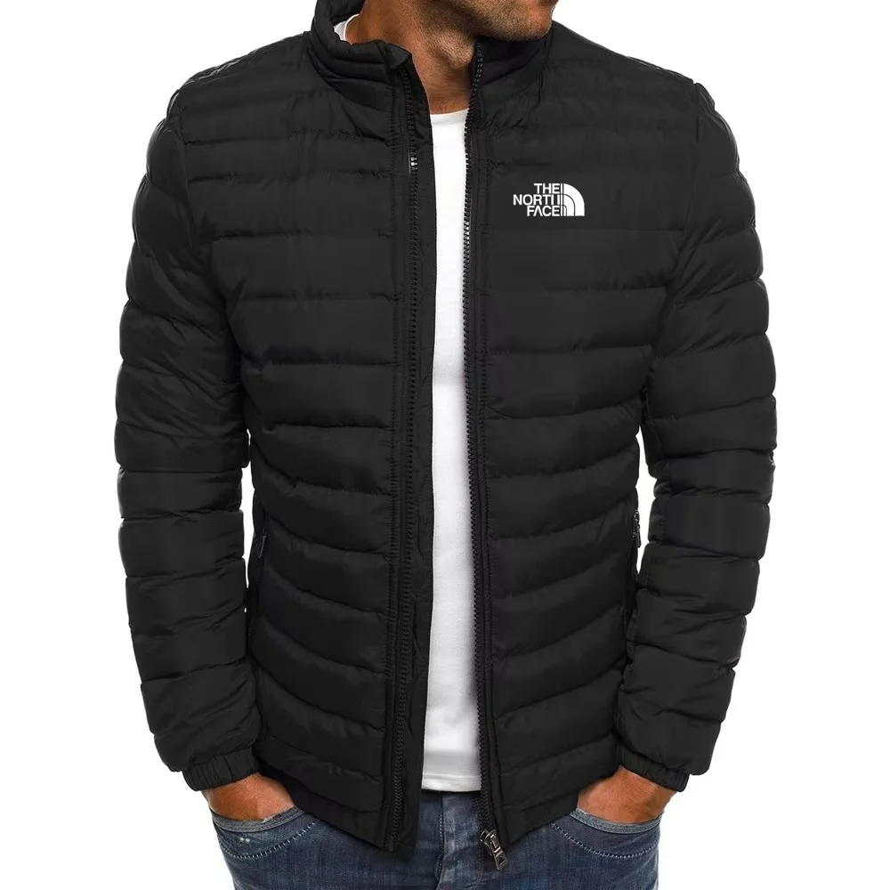 سترة منتفخة قصيرة للرجال 2025 سترة خفيفة غير رسمية موضة الشتاء S-3XL - ملابس خارجية عصرية للرجال