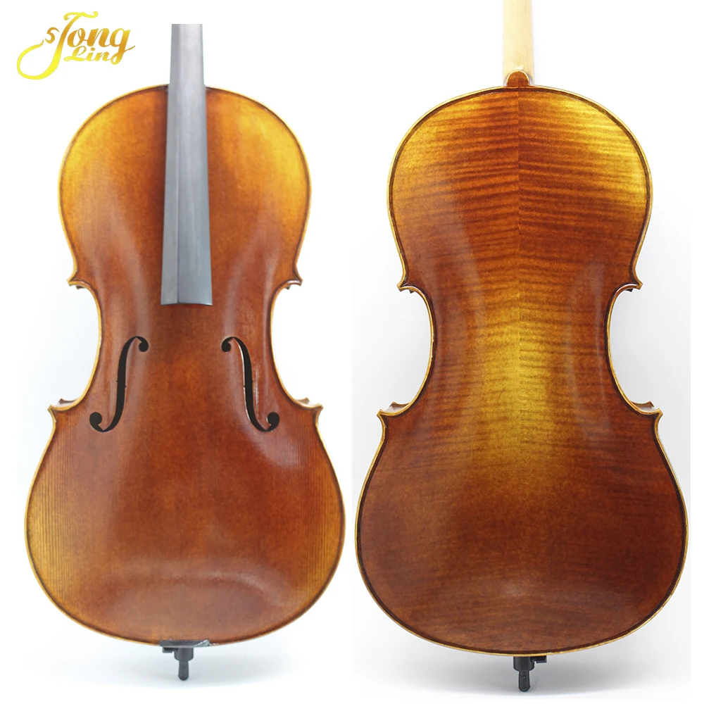 Professional Oil Varnish Handmade European Flame Cello 4/4