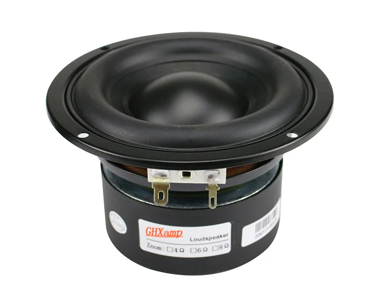 GHXAMP 4 Zoll Woofer Subwoofer Lautsprechereinheit 4 Ohm 40W Polymer-Kapazitor Langhubgummi für Computer-Multimedia-Lautsprecher-Upgrade 1 Stück – Detail 6