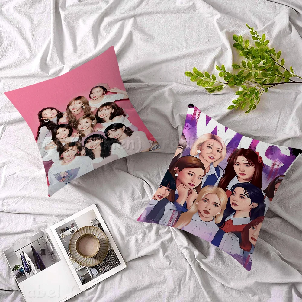 Kpop T-twice Pillowcases Home Bedding Decorative Pillow Cover Wedding Super Soft Pillow Case