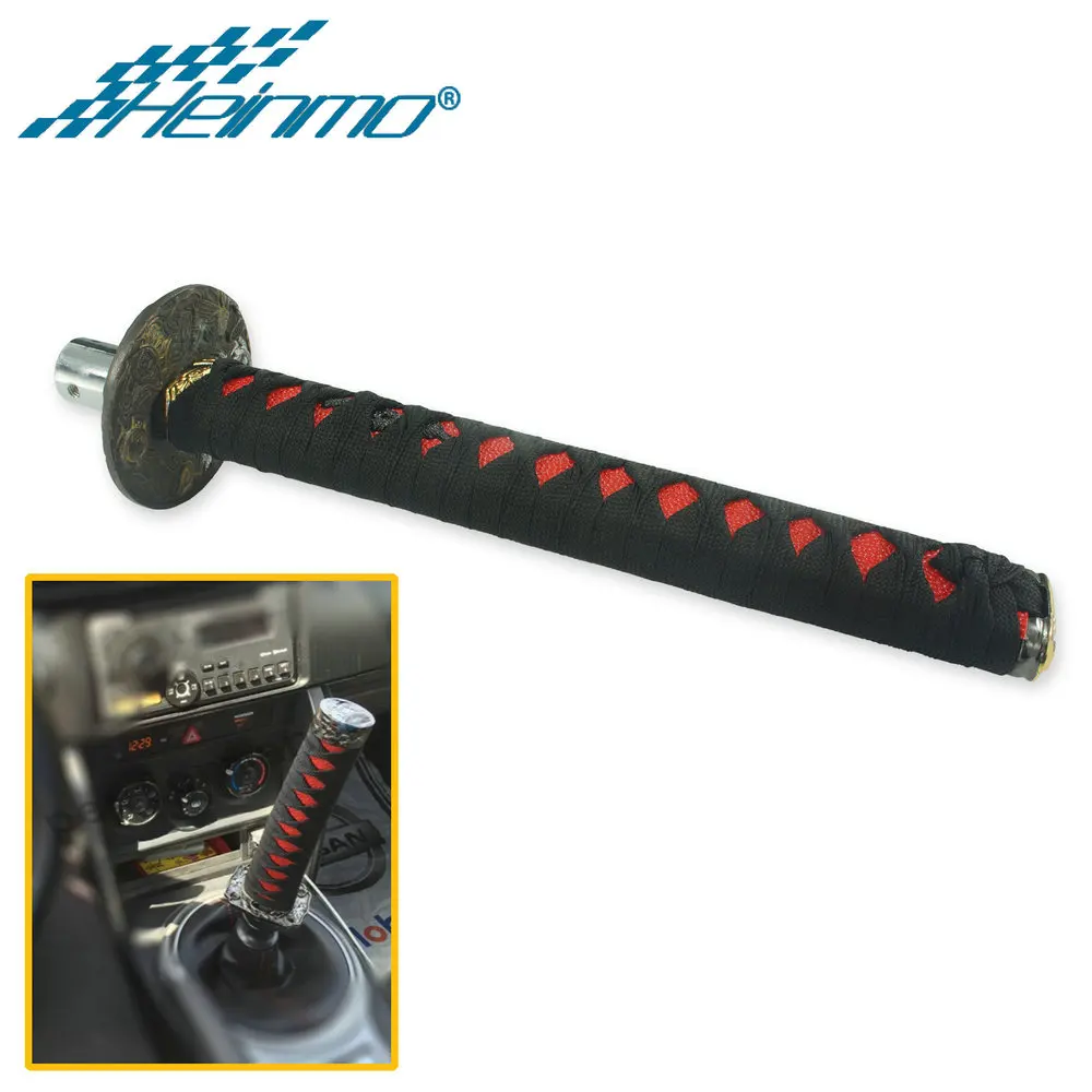 

Универсальная ручка переключения передач JDM Katana Samurai Sword 150 мм/265 мм с адаптерами, ручка переключения передач, автомобильные аксессуары