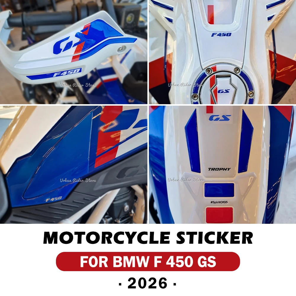 For F450GS F 450 GS 2026 Motorcycle Accessories 3D Epoxy Resin Tank Pad Protection Sticker