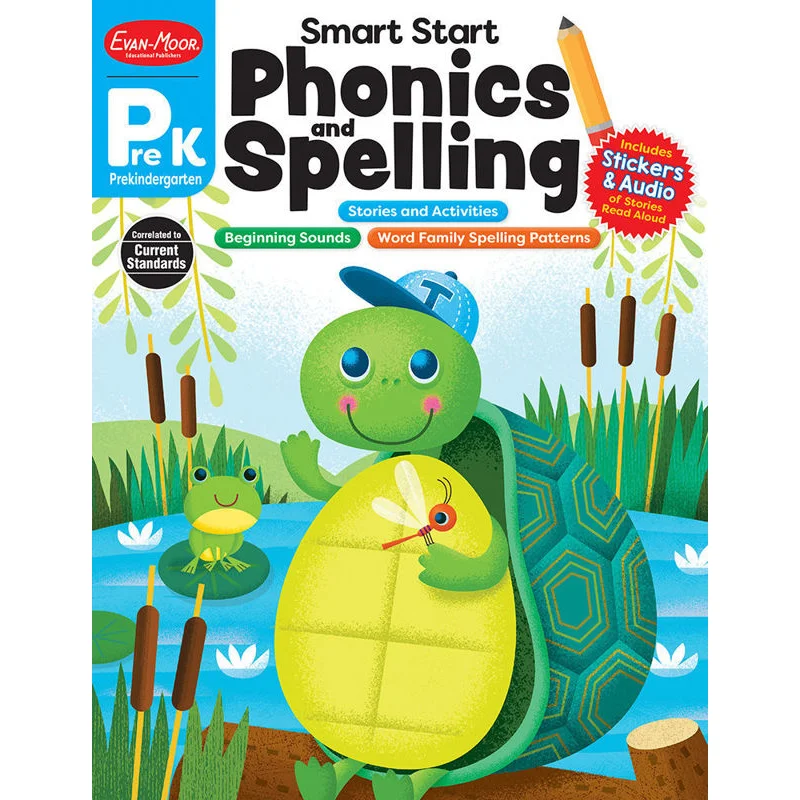 Smart Start Phonics And Spelling Grade Prek EvanMoor EvanMoor 9781645142751 Book