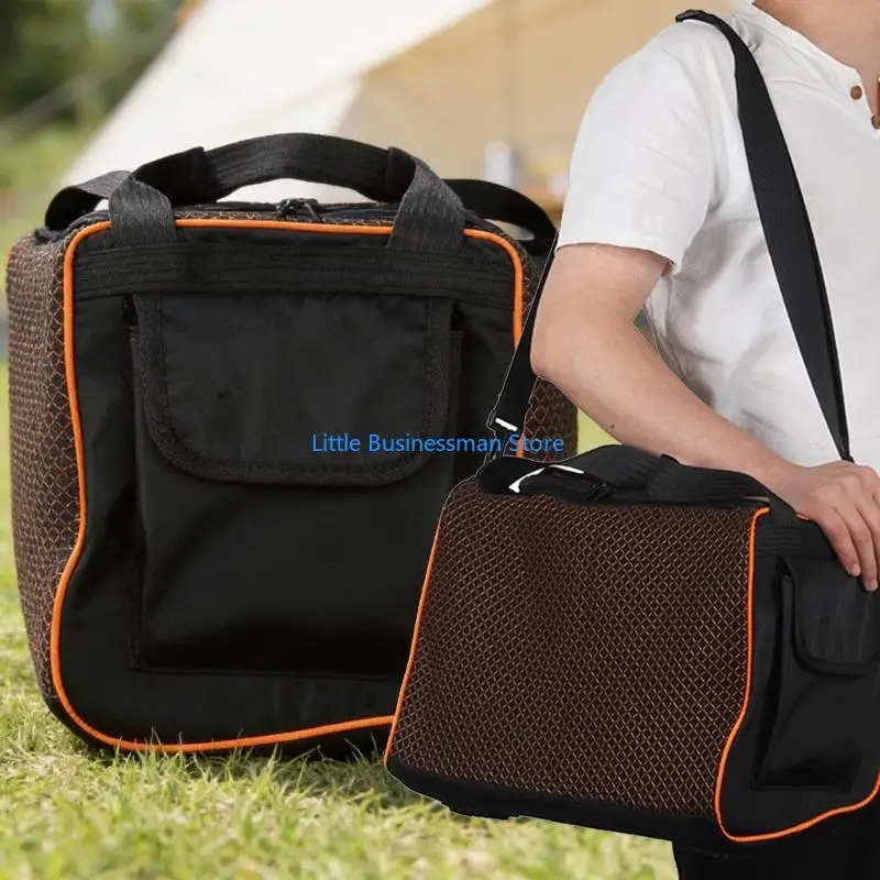 Gepolsterte Lautsprecher-Transporttasche für Bandbox Trio, Tragetasche mit Seitentaschen und Ladeschlitz für – Detail 5