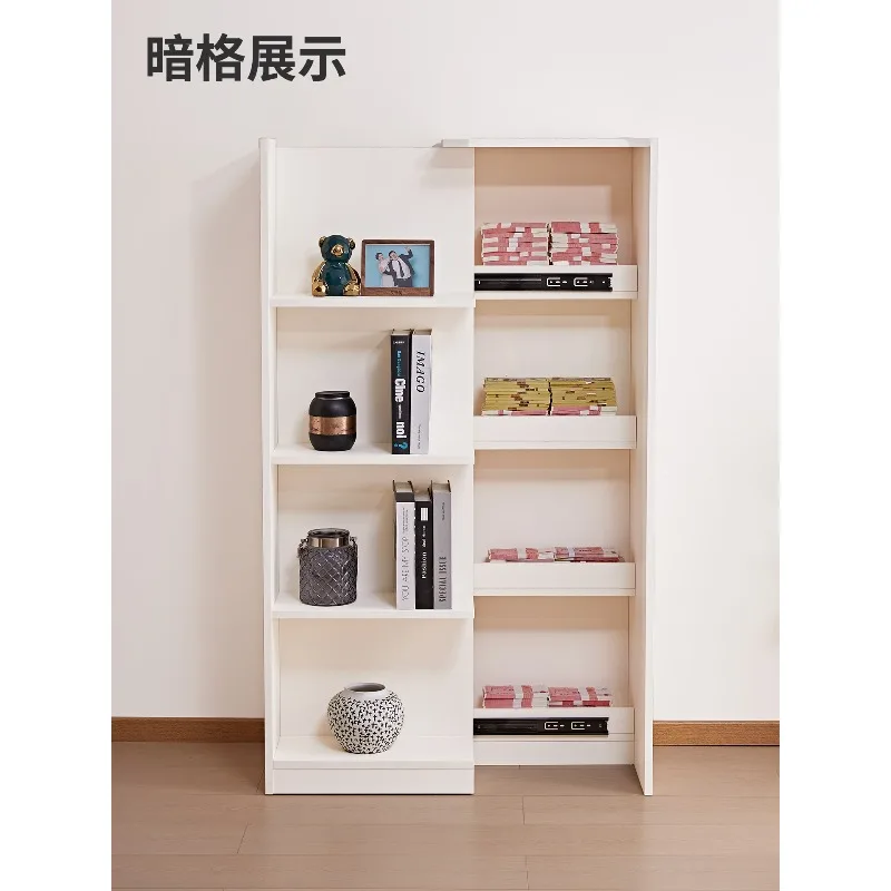 Concealed bookcase integrated whole wall shelf floor-to-ceiling study living room modern simple hidden bookshelf locker new mode