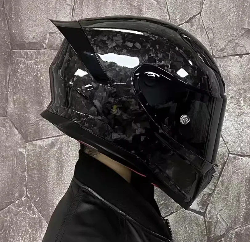 Carbon fiber moto helmet with CE DOT Certification