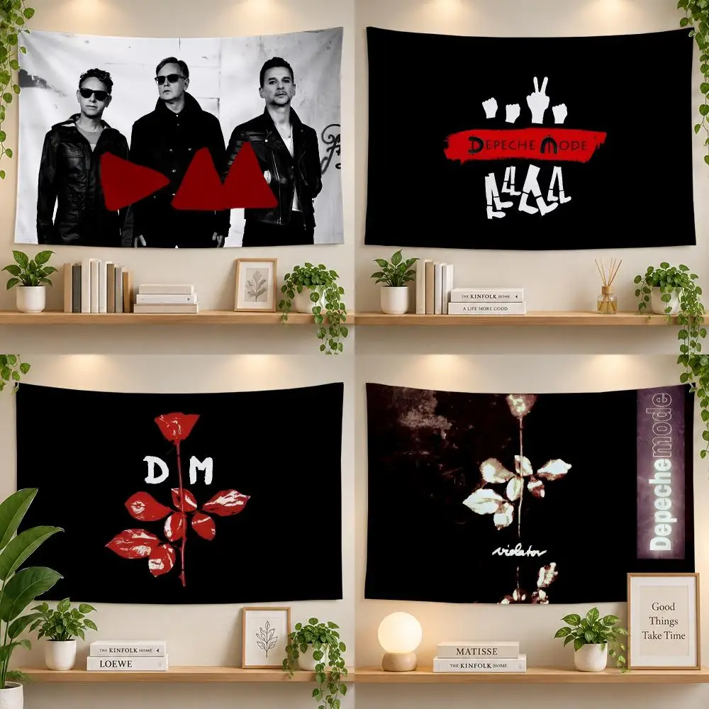 Music Depeche Mode Synth Rock Flags Personalized Banner Flag Room Dorm Camping Picnic Garage Bar Outdoor Wall Decor