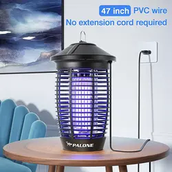 4500V 20W Mosquito Killer Bug Zapper Outdoor Insecticide Fly Killer Efficient Mosquito Lamp for Patio, Garden, Home