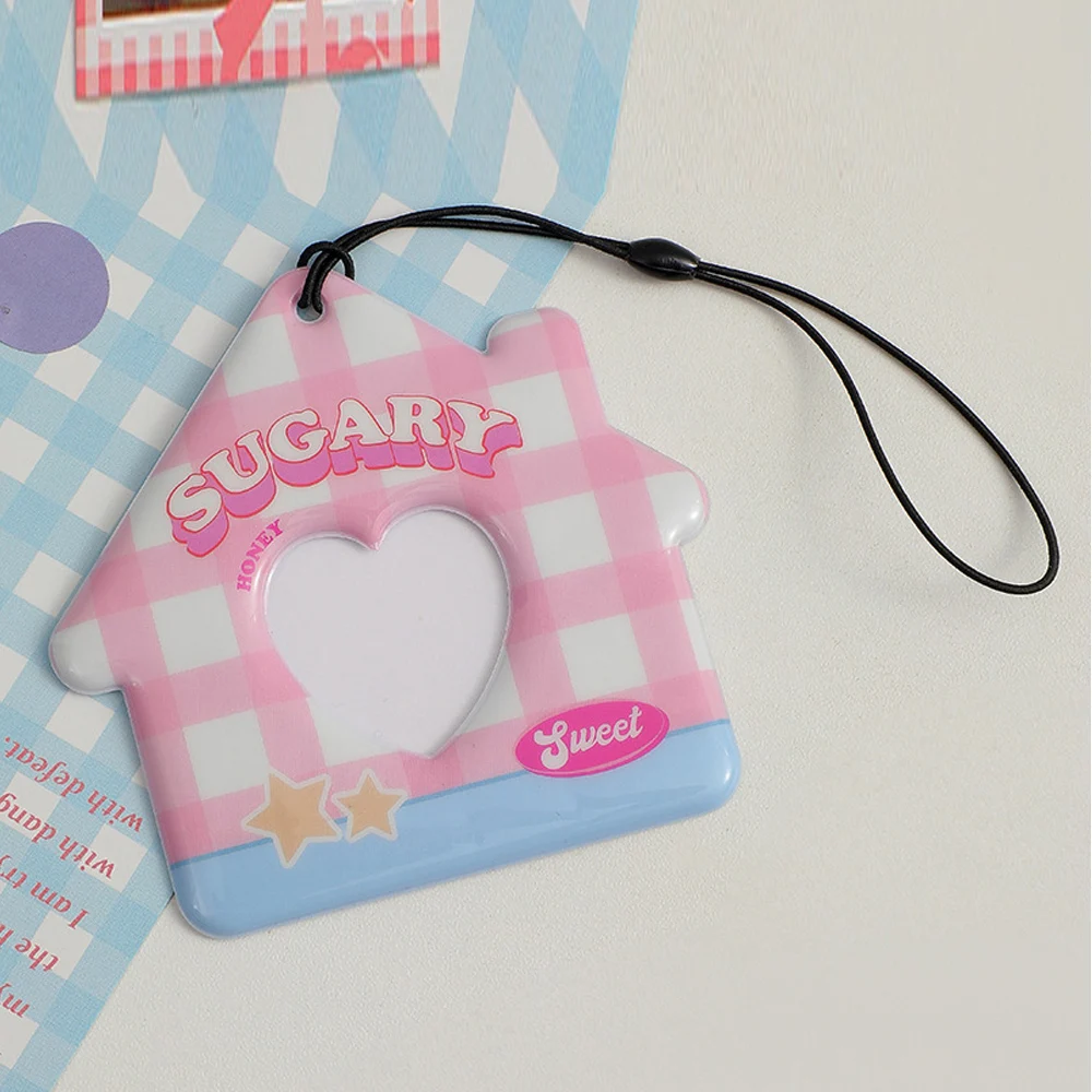 Photo Pocket Luggage Tag Idol Photo Display Photocards Protector Pendant Backpack Hanger Idol Photo Sleeves Goo Card Holder