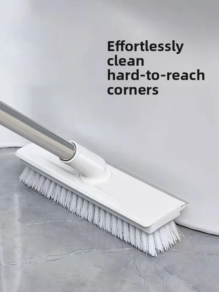 

Long Handle Hard Bristle Floor Brush for Tile Carpet Mat Cleaning Home Personal Household Duty Bathroom Use Non-Disposable