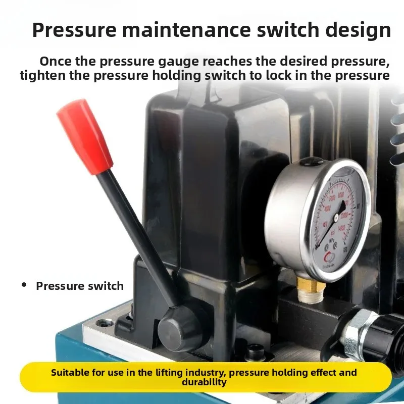 QQ700 Electric Hydraulic Pump Mini Ultra High Pressure Oil Pump Foot Stepping Hydraulic Power Unit