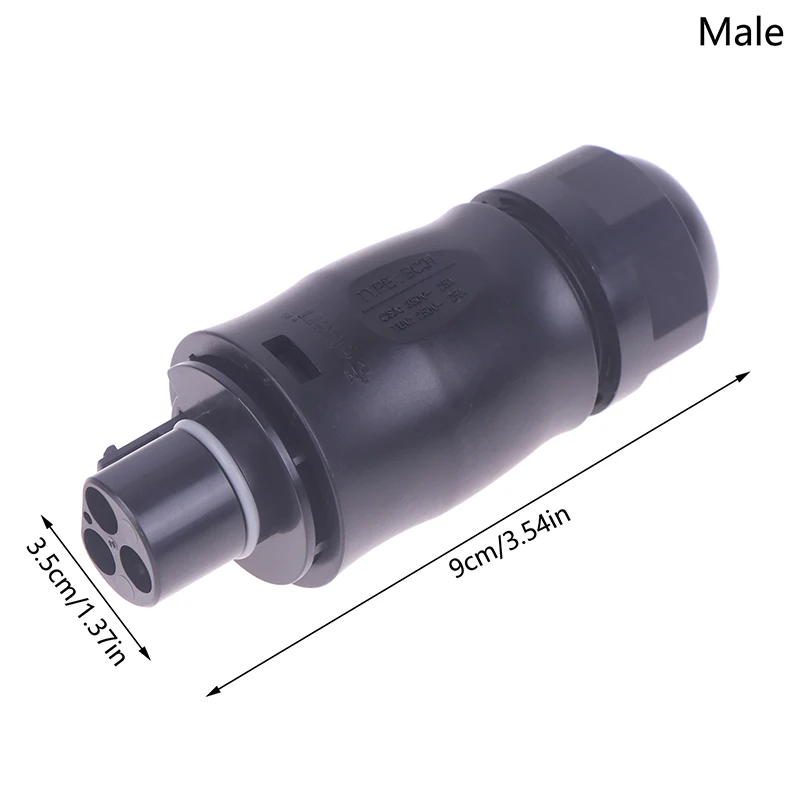 For Solar Grid Tie Micro Inverter Hoymiles Deye APsystems PV Panel Power Setup Adapter BC01 3 Pin Connector AC Male Female IP68