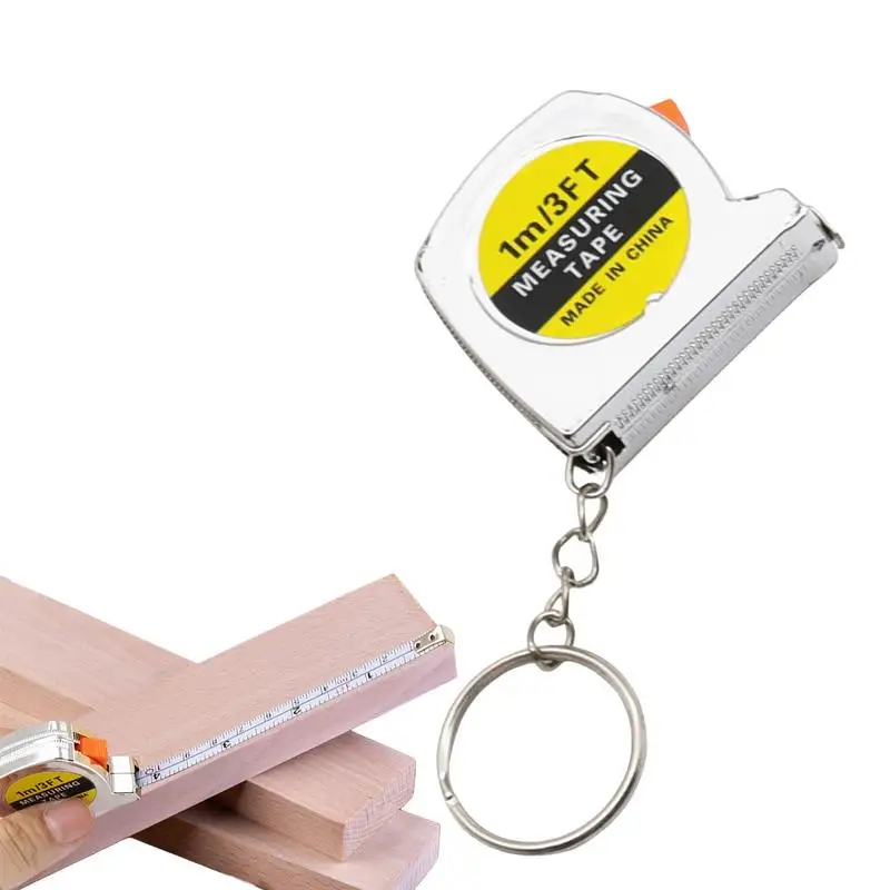 1m Multipurpose Measure Tape With Keychain Small Soft Steel Ruler Portable Mini Gift Metric Inch Tape Measure Measuring Tool