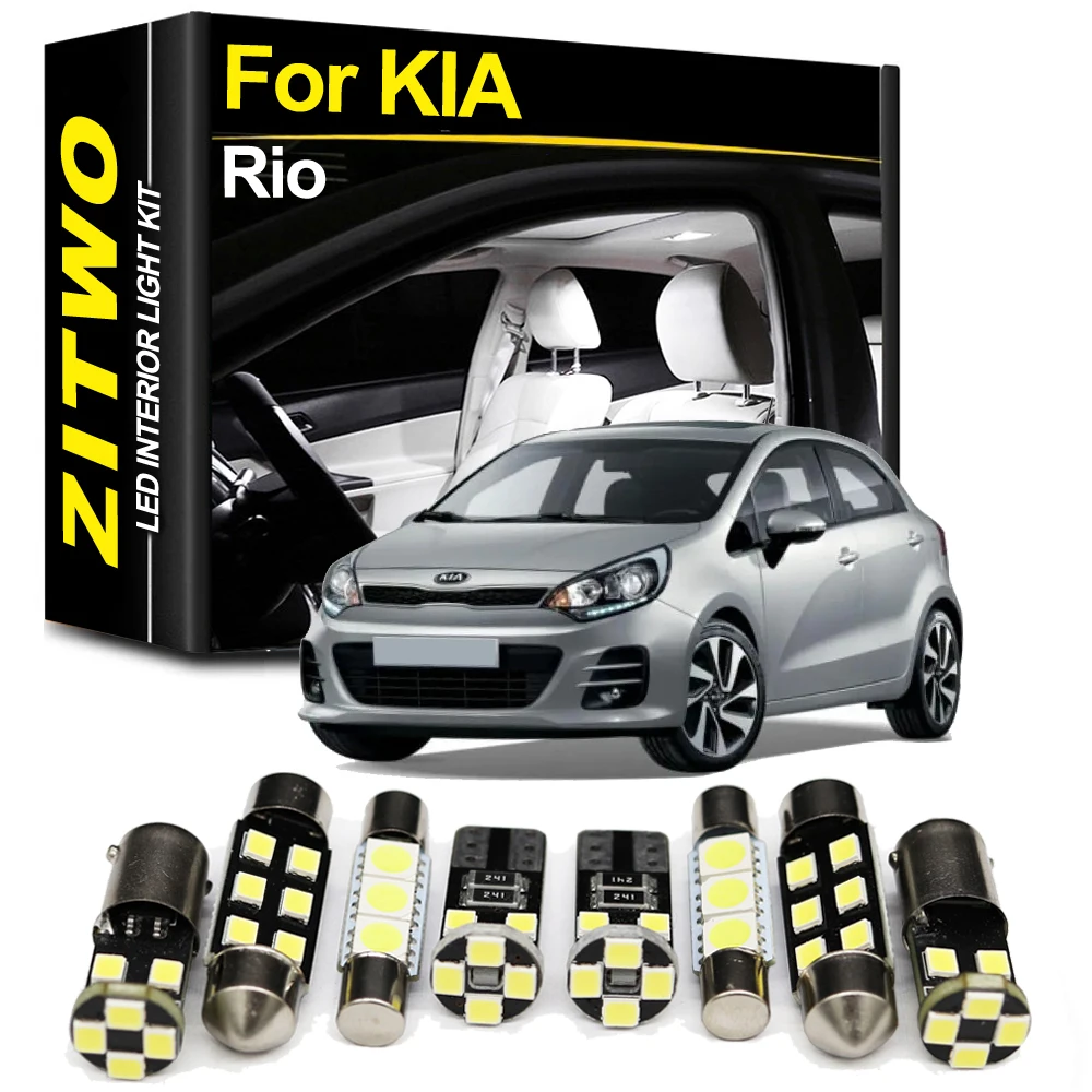 LED Interior Light Lamp Kit For KIA Rio 1 2 3 4 DC JB UB YB 2001-2019 2020 2021 2022 Car Reading Dome Trunk Indoor Bulb Canbus