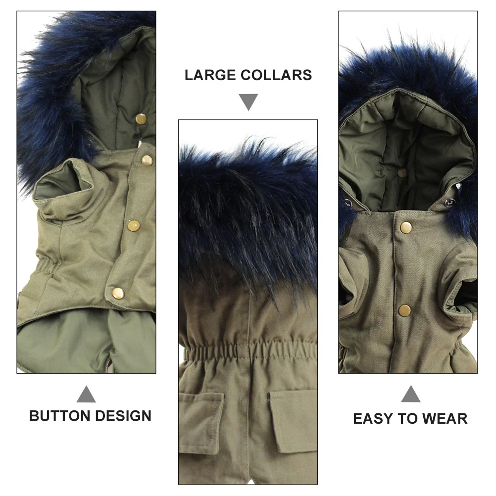 

Puppy Warm Clothes Cotton Hoodie Pet Winter Costume Comfortable High Quality Material Stylish Exquisite Craftsmanship