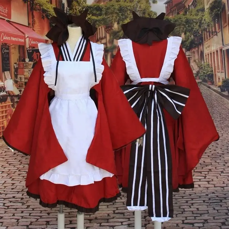 

Tama Cosplay Costume Ginsen Lolita Kimono Uniform for Halloween Christmas Party Masquerade Anime Shows