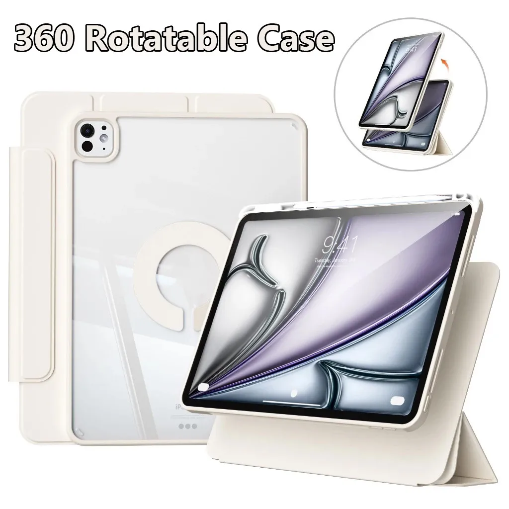 Removable Transparent Acrylic Case for Ipad 2024 Air 6th Gen 13 Inch Air 11 Pro 11 Inch 2024 M4 Pro 13 Inch Mini 7 6 5 4 3 2 1