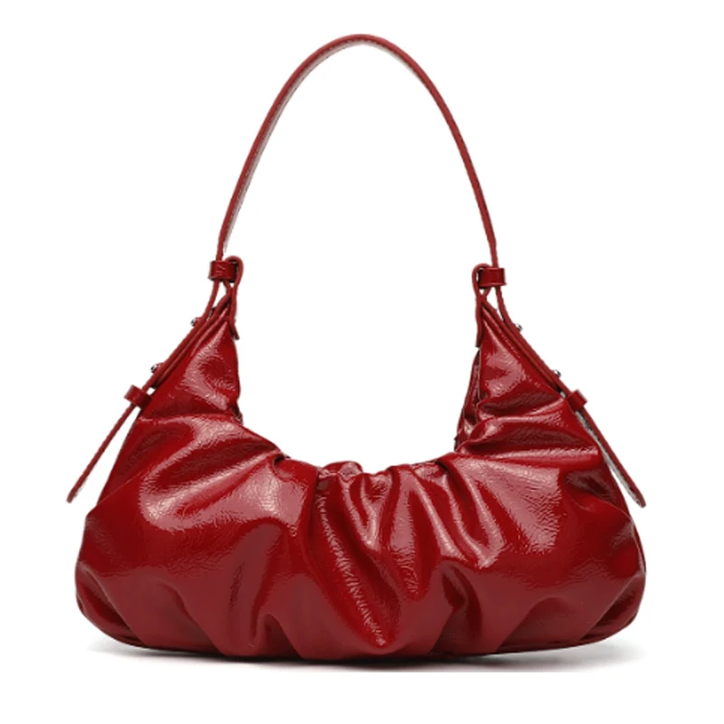 

Модные женские сумки со рюшами, дизайнерская сумка с металлической ручкой, роскошные сумки через плечо из искусственной кожи, сумки-тоут