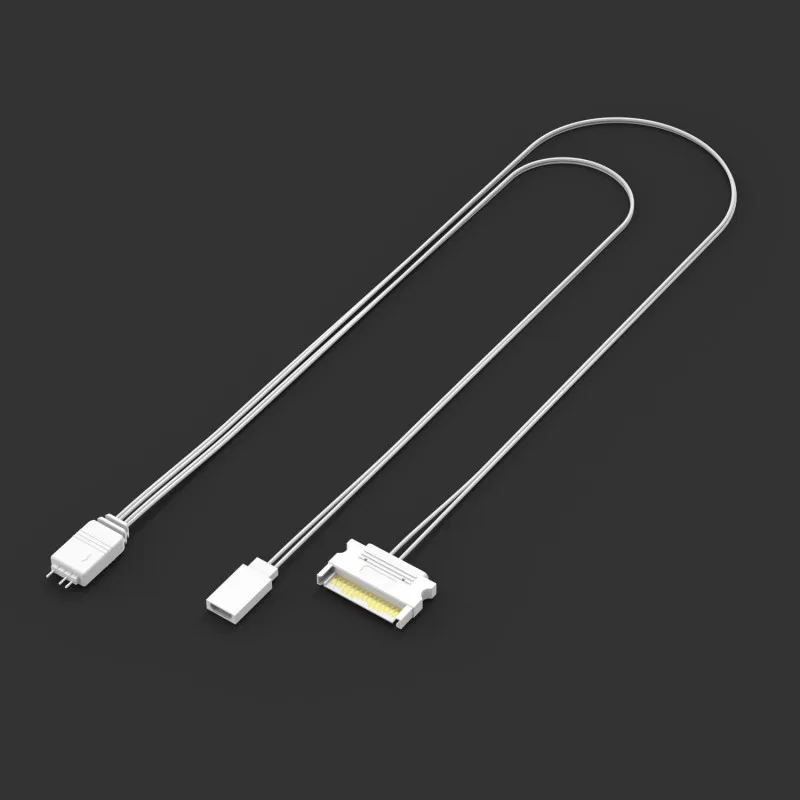 Computer ARGB Controller PC Manual RESET Controller Sata to ARGB Reset Power Cable PC 5V ARGB 3-Pin Lighting Controls