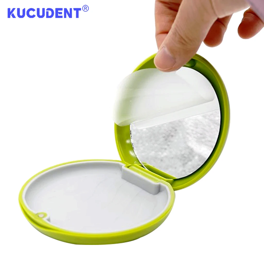 KUCUDENT Orthodontic Case Denture Storage Box Invisible Aligner Retainer Braces False Teeth Container Protective Case Organizer