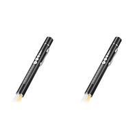 A63X-2X USB Rechargeable -Handy Pen Light Mini Nursing Flashlight Torch Lamp Pocket Led Flashlight-Black